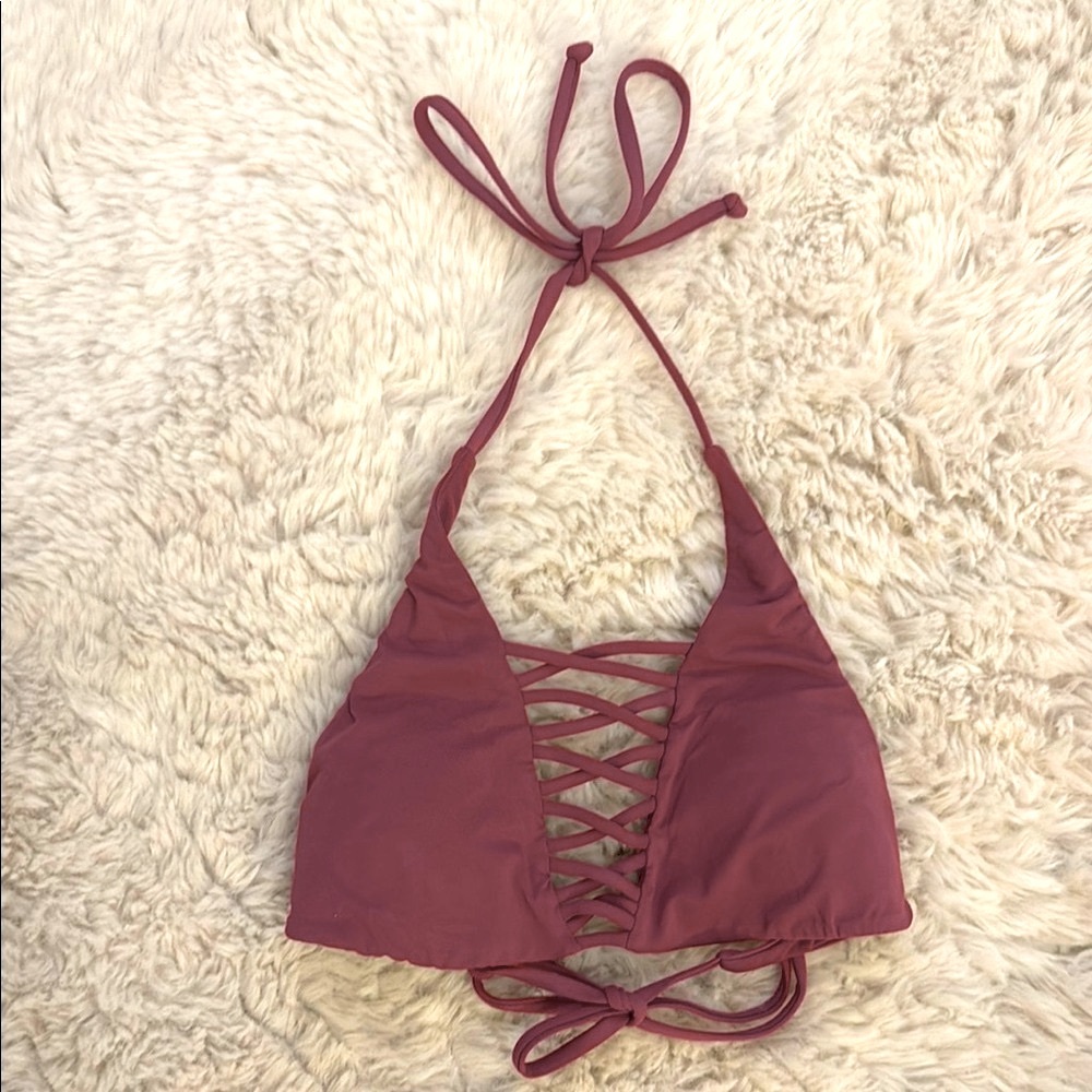 Tilly's Burgundy Bikini Top
